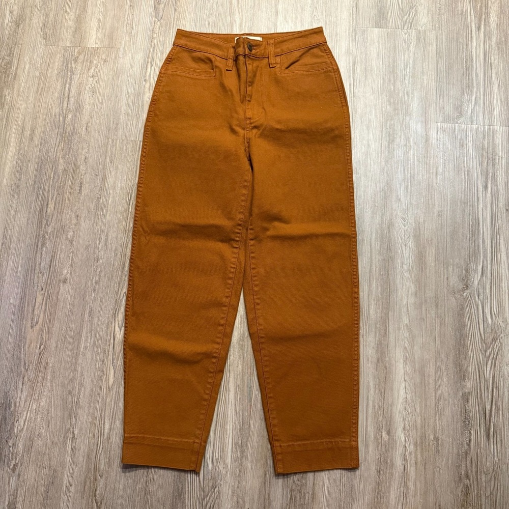 Madewell Womens 26 Slim Emmett Tapered Pants Brown